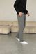 Штаны мужские прямые для дома COTTON BASIC серые 0117 фото 4