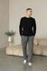 Штаны мужские прямые для дома COTTON BASIC серые 0117 фото 1
