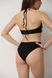 Комплект купальник женский сплошной ROSE черный + парео вязаное FOAM черное 003162 фото 13