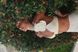 Топ с цветком женский на лето на завязках лен CUBA молочный  1121 фото 3