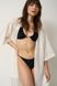 Комплект купальник женский раздельный на завязках SHINE черный + парео-халат BOHO белое 002271 фото 5