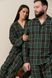 Парна піжама комплектом жіноча чоловіча Family Look фланель зелена з жовтим 452828 фото 11