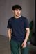 Футболка мужская COTTON BASIC темносиняя 0544 фото 1