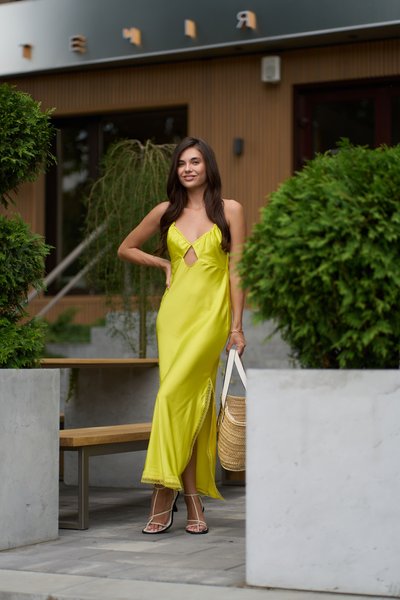 Сукня жіноча на літо максі SAFARI жовта 1125 фото