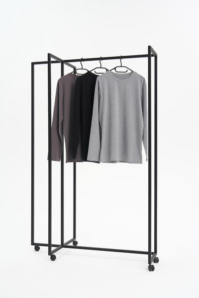 Набор мужских лонгсливов COTTON BASIC 3 шт (серый, черный, серый меланж) 6003-1 фото