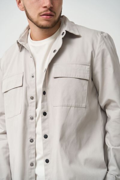 Костюм мужской карго весна осень COTTON CARGO рубашка + штаны светлосерый 4330 фото