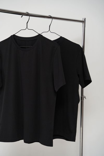 Набор футболок мужских COTTON BASIC черные 2 шт 5002 фото