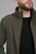 Спортивный костюм мужской ТРОЙКА весна осень MILITARY с кофтой на замке хаки + футболка черная 3953-2 фото 4