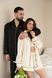 Парна піжама комплектом жіноча (сорочка+шорти) чоловіча Family Look сатин чорна айворі 45320230 фото 5
