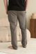 Пижама мужская COTTON BASIC футболка черная + штаны прямые серые 0817-5 фото 7