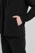 Спортивный костюм мужской весна осень 4ZIP с кофтой на замке черный 3324 фото 7