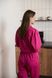 Пижама женская в полоску лен LINEN STRIP розовая 0363 фото 8