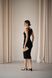 Платье футляр женское на лето миди YM BASIC черное YM-1011 фото 2