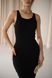 Сукня футляр жіноча на літо міді YM BASIC чорна YM-1011 фото 5