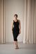 Сукня футляр жіноча на літо міді YM BASIC чорна YM-1011 фото 1