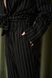 Піжама жіноча у смужку льон LINEN STRIP чорна 0362-1 фото 10