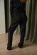 Піжама жіноча у смужку льон LINEN STRIP чорна 0362-1 фото 7