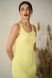 Сукня футляр жіноча на літо міді YM BASIC жовта YM-1012 фото 2
