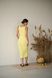 Платье футляр женское на лето миди YM BASIC желтое YM-1012 фото 8
