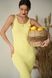 Сукня футляр жіноча на літо міді YM BASIC жовта YM-1012 фото 11