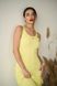 Сукня футляр жіноча на літо міді YM BASIC жовта YM-1012 фото 5