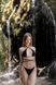 Купальник женский раздельный на завязках со стразами SHINE черный 0022 фото 3