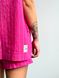 Костюм жіночий класичний на літо льон жакет + шорти YM PINK LOVE рожевий YM-1003 фото 9
