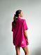 Костюм жіночий класичний на літо льон жакет + шорти YM PINK LOVE рожевий YM-1003 фото 5